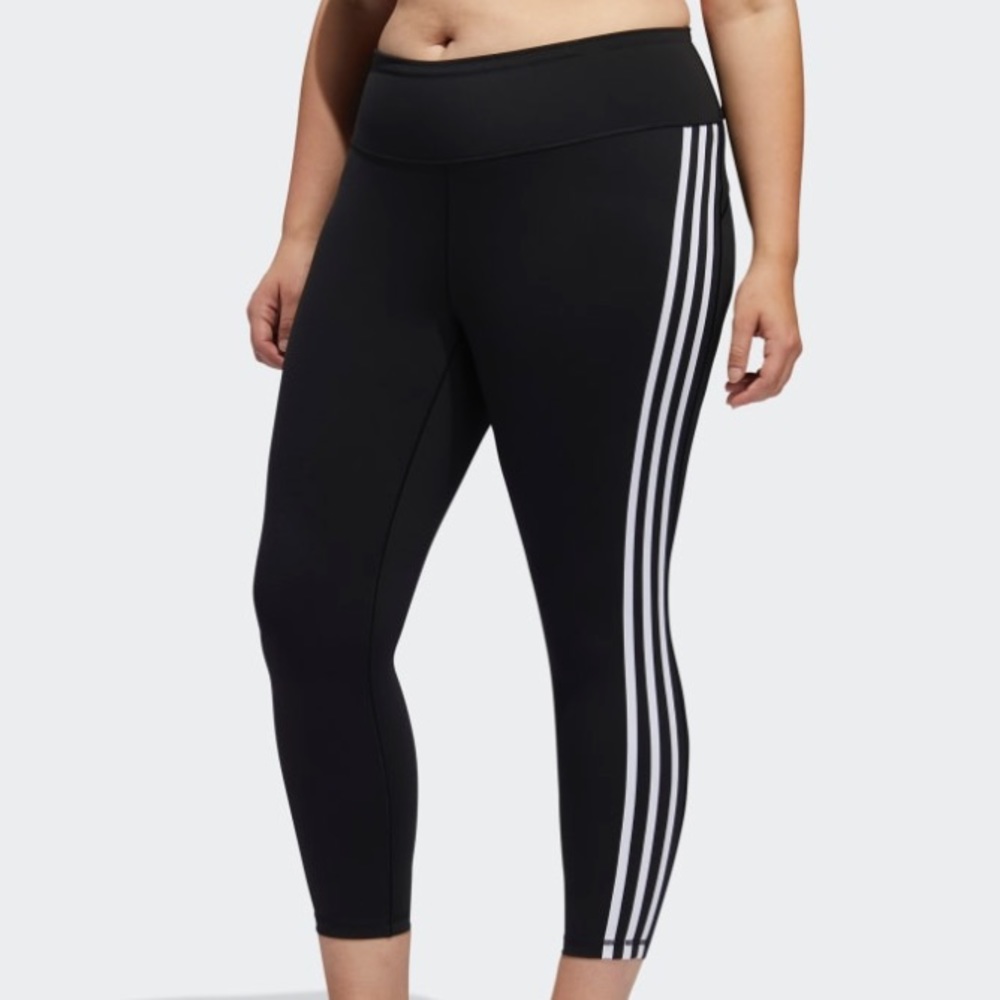 🆕ADIDAS 3-STRIPES 7/8 Tights 🌟 Plus Sizes 🌟 - Picture 13 of 16